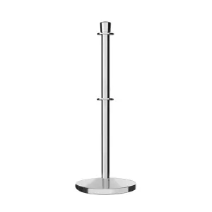 Crown Top Dual Rope Stanchion with Cast Iron Base - Montour Line CILineD