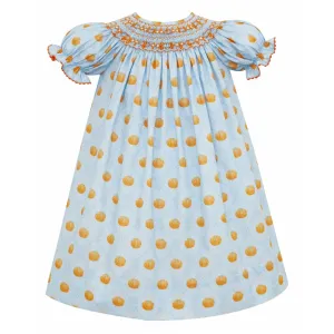 Anavini - Light Blue Pumpkin Bishop Dress