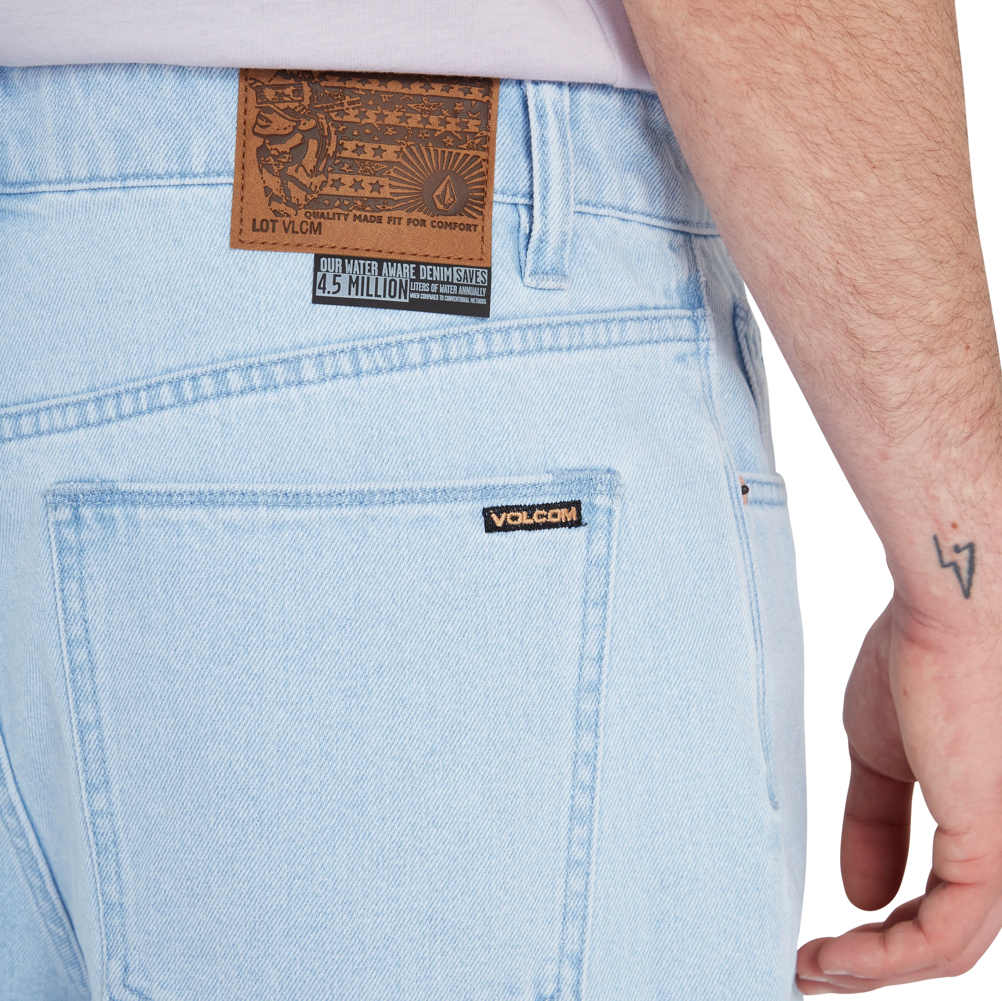 Billow Denim Short Light Blue