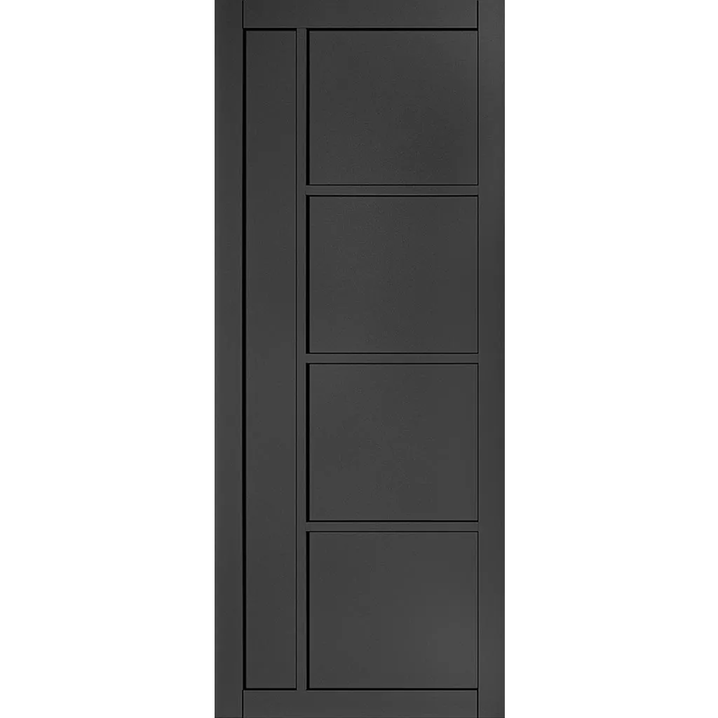 Brixton Black Internal Door Pair - Prefinished - Urban Collection