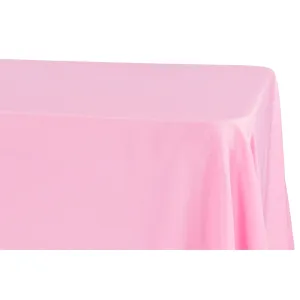 Economy Polyester Tablecloth 90"x156" Oblong Rectangular - Pink