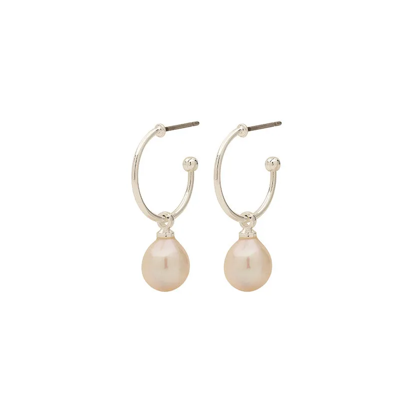 EILA pearl earrings silver-plated