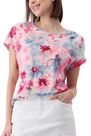 FLORAL TEE - 408700MNR