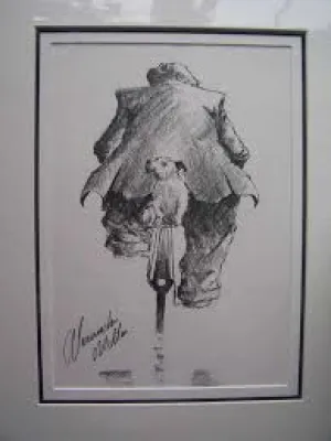 I've Got Your Back Original Sketch by Alexander Millar SOLD