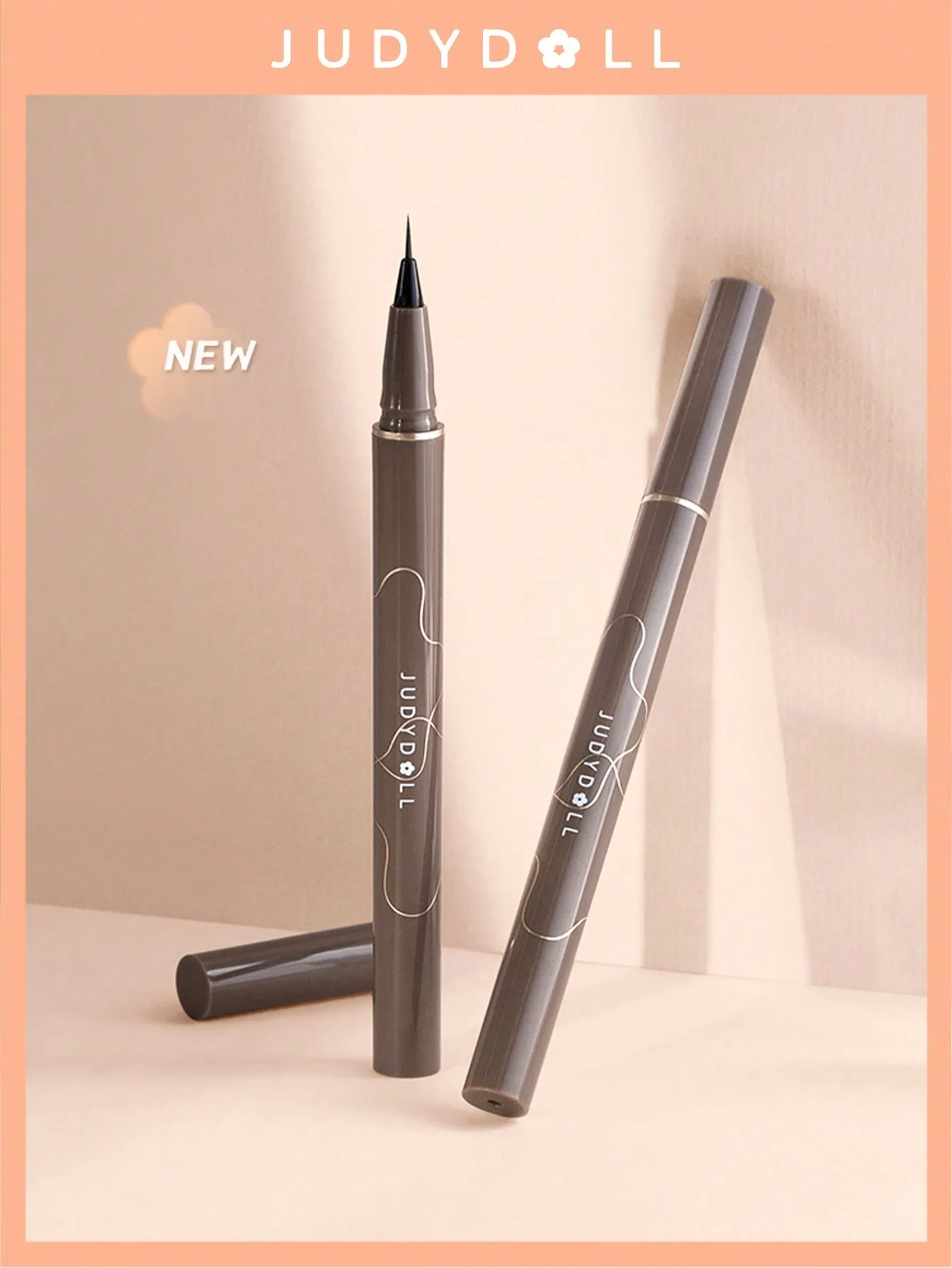 JUDYDOLL JUDYDOLL Slim Liquid Eyeliner 400mg Ultra-Fine, Quick-Drying, Waterproof, Smudge-Proof Brown Eyeliner Pen