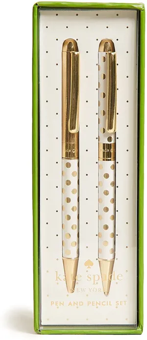 Kate Spade New York Gold Dot Pen & Pencil Set