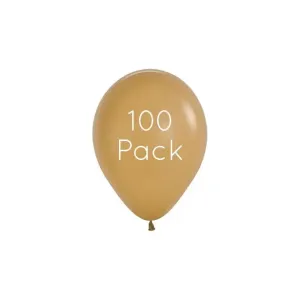 Latte Mini Balloons - 100 Pk