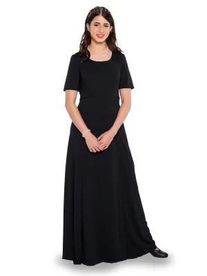 LILY (Style #145) - Scoop Neck, Short Sleeve Gown