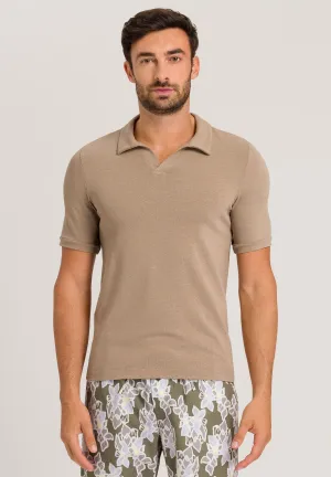 Loungy Summer Short Sleeve Shirt V-Neck