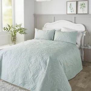 Luana Bedspread by Serene in Green 200cm X 230cm