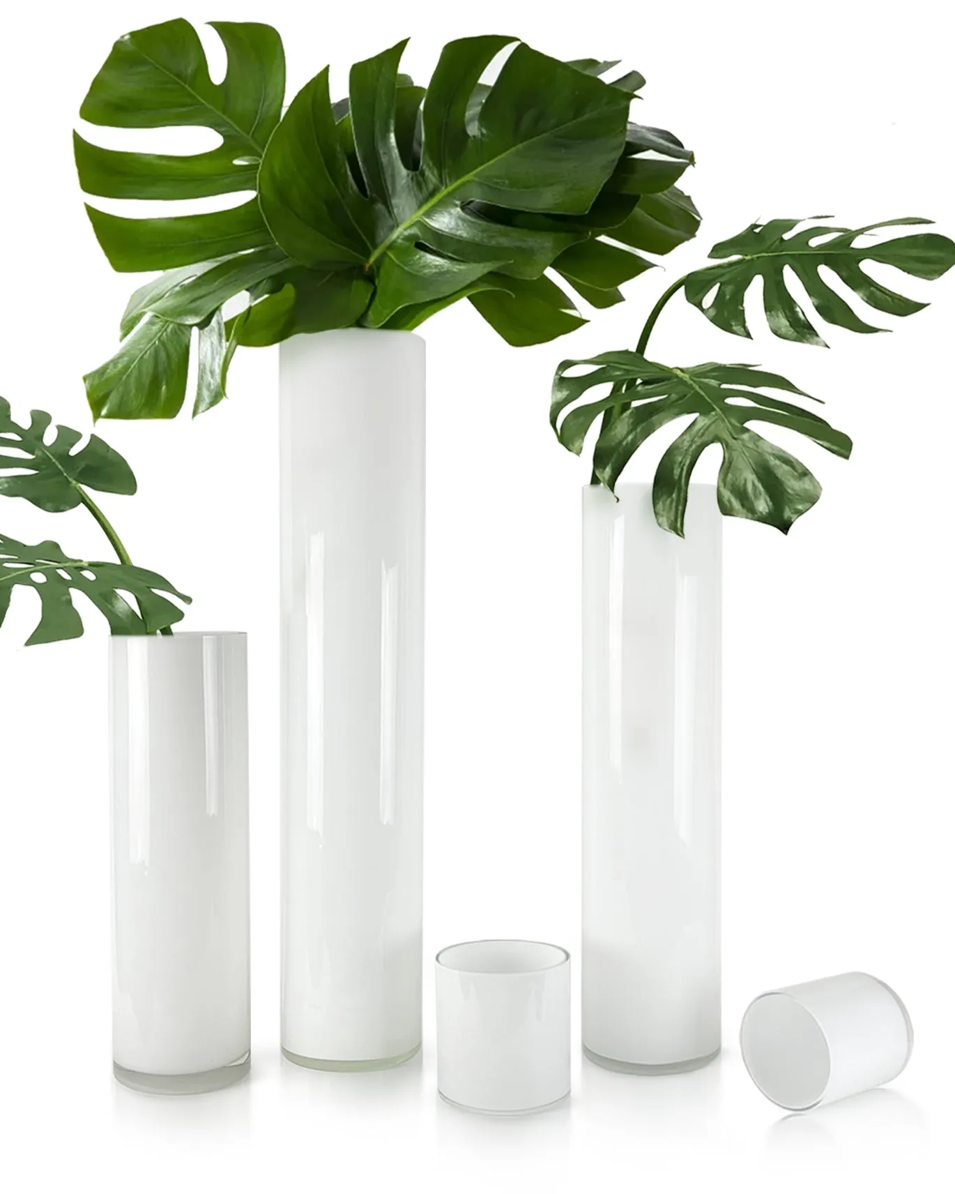 Multi-Layered Glass Cylinder Vase