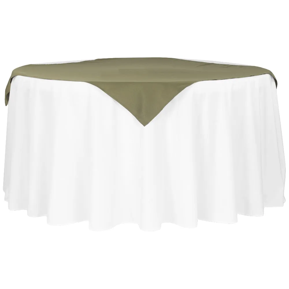 Polyester Square 54" Overlay/Tablecloth - Willow Green