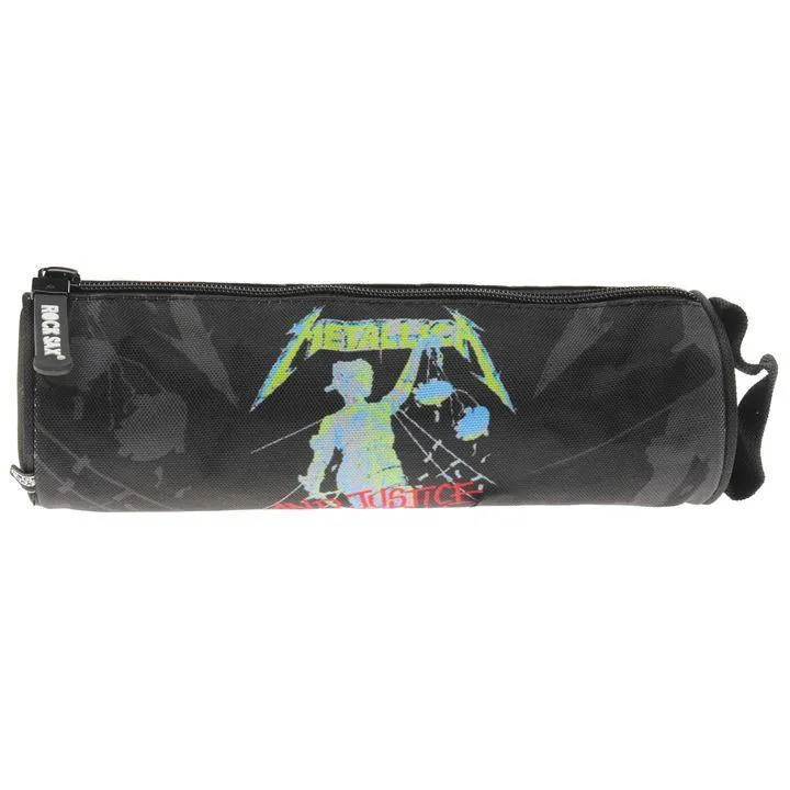 Rock Sax Metallica Justice For All Black Pencil Case