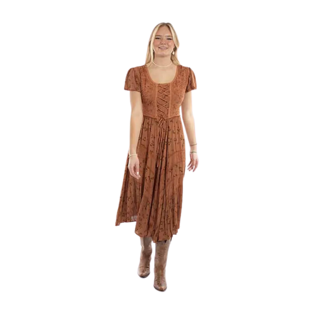 Scully Leathers Women's Long Rust Dress