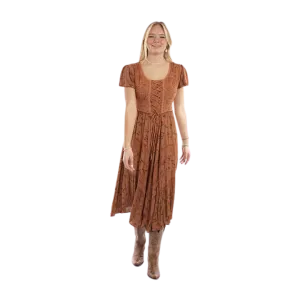 Scully Leathers Women's Long Rust Dress