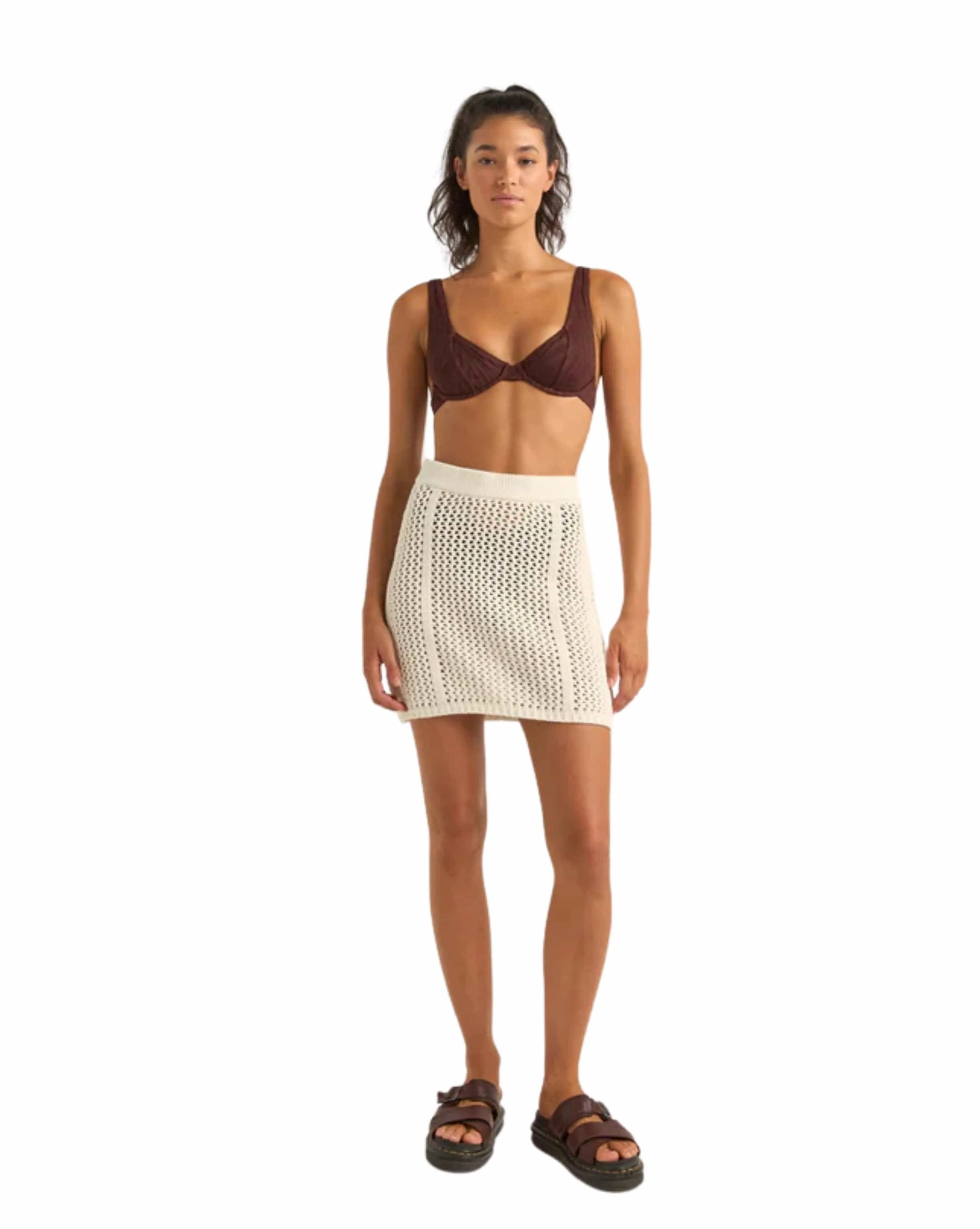 Seashell Knit Mini Skirt