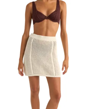 Seashell Knit Mini Skirt