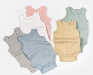 Sleeveless Baby Onesies (Pack of 2)