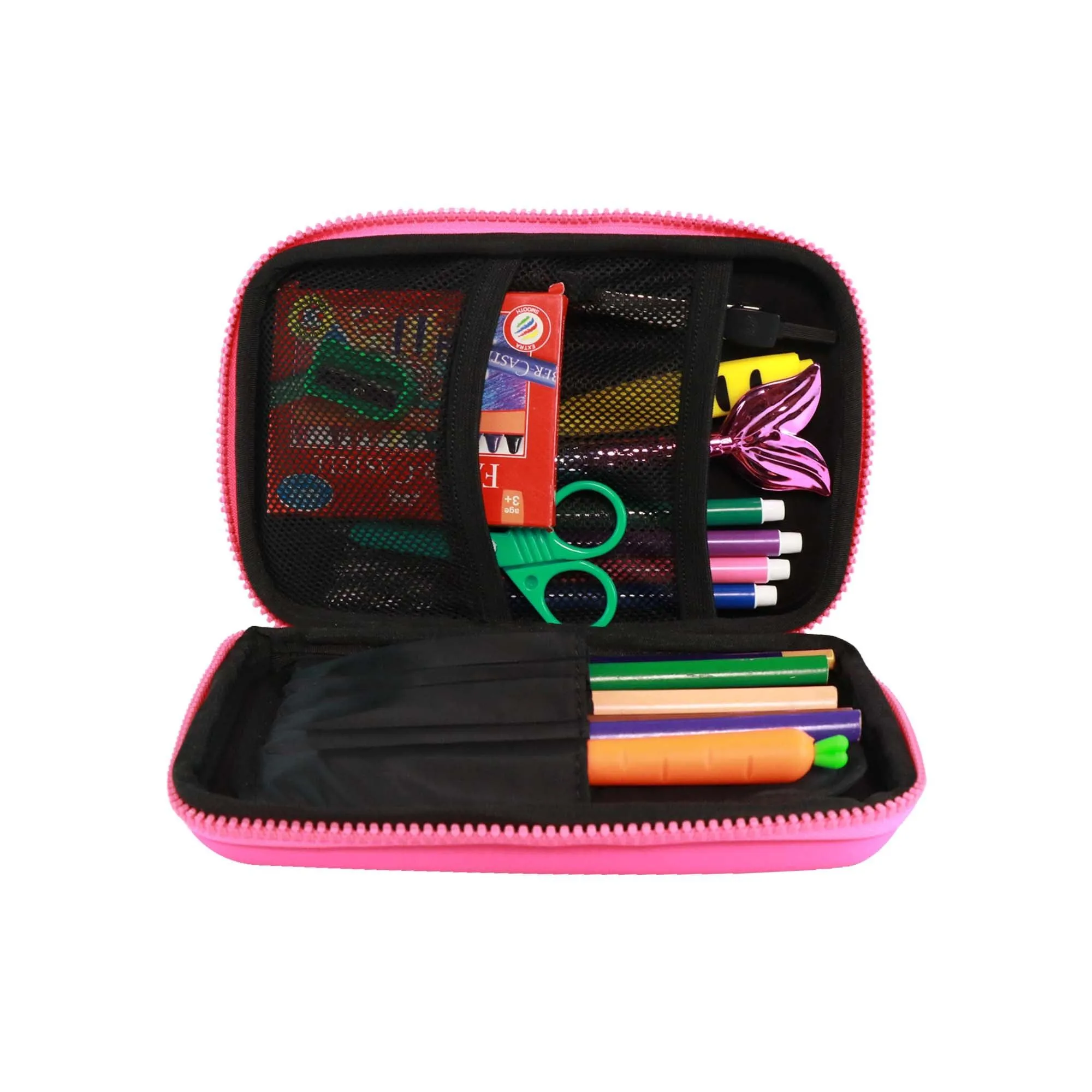 Smily Kiddos - Licensed Chhota Bheem  - Stylish & Spacious Hardtop EVA Pencil Case Chutki Follow my Steps - Pink