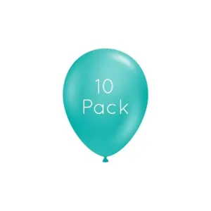 Teal Mini Balloons - 10 Pkt