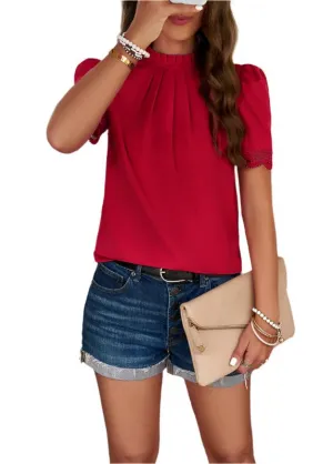 TEEK - Puff Sleeve Short Sleeve Top