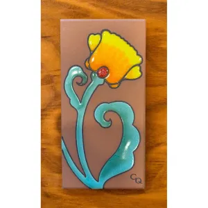 Terra Cotta Poppies 3" x 6" Tiles