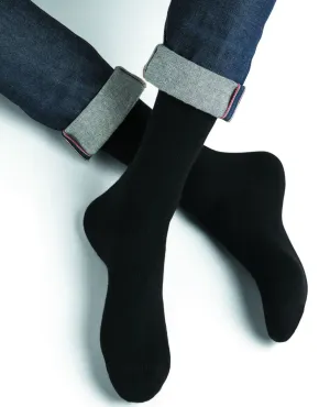 Wool Cashmere Socks Mid Noir